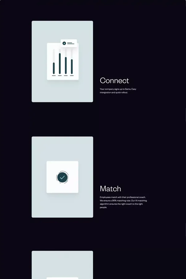 Elevating engagement to make the world a better place | Sama - Landing design inspiration