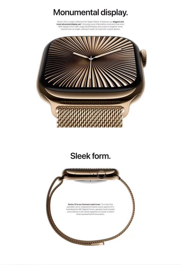 Apple Watch Series 10 - Apple - Landing design inspiration