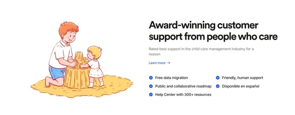 Child Care Management Software & App | Playground - Landing design inspiration