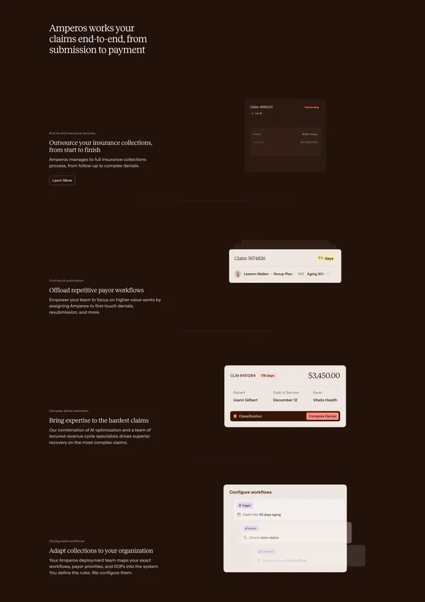 Amperos - Landing design inspiration