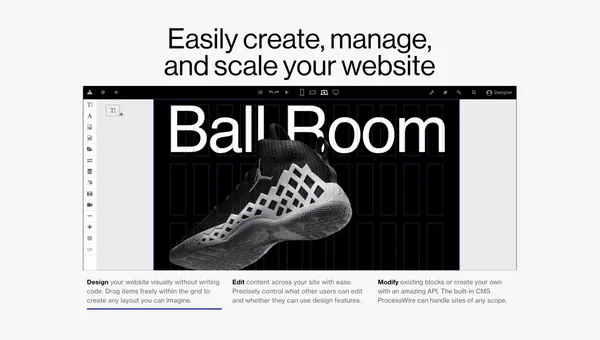 PAGEGRID – A flexible open source site builder - Landing design inspiration