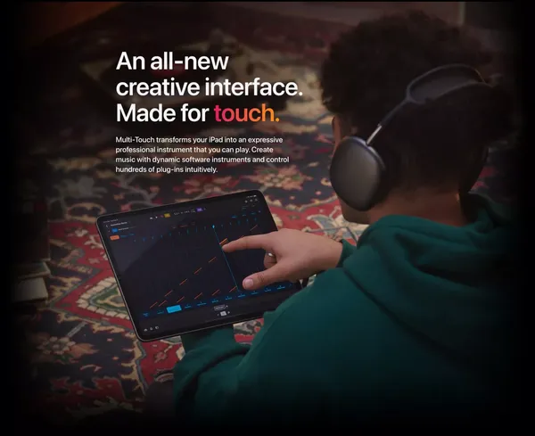 Logic Pro for iPad - Apple - Landing design inspiration