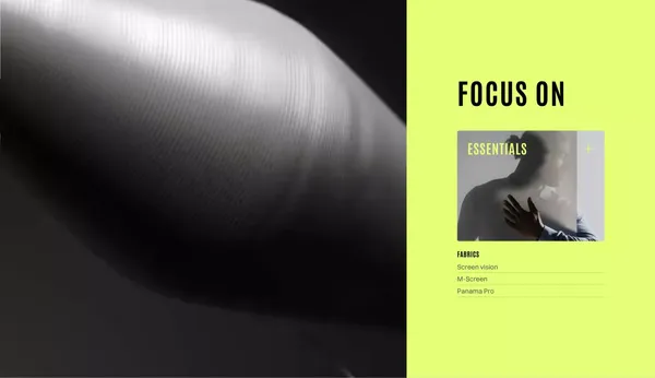 Mermet | The original Sunscreen fabric for interior and exterior - Landing design inspiration