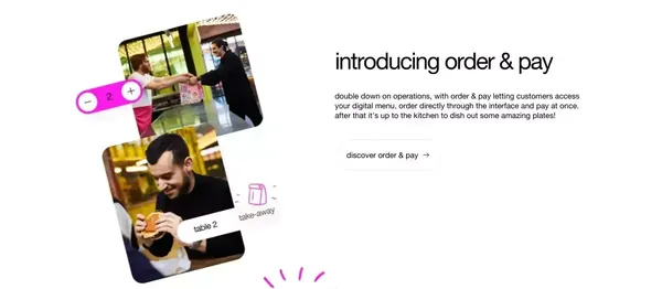 sunday - Your customers scan a qr code and pay in 10 seconds - Landing design inspiration