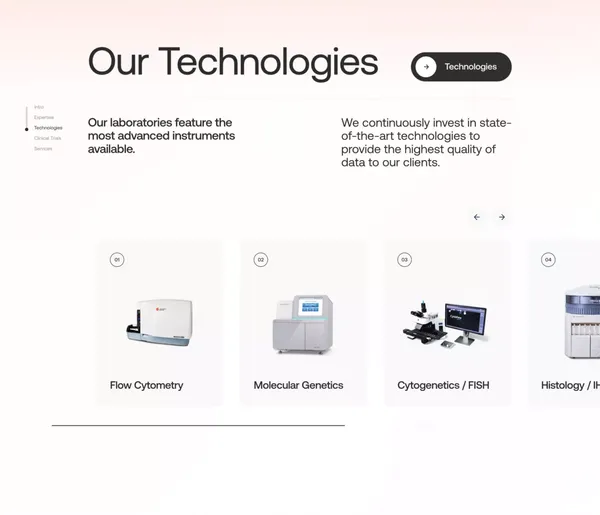 Hematogenix â Bringing Precision Medicine to Everyone - Landing design inspiration