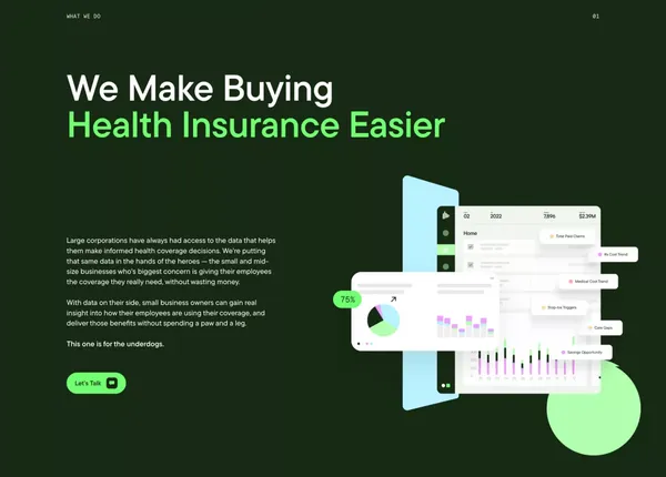 Rover AI | Alternative healthcare plans for small business - Landing design inspiration