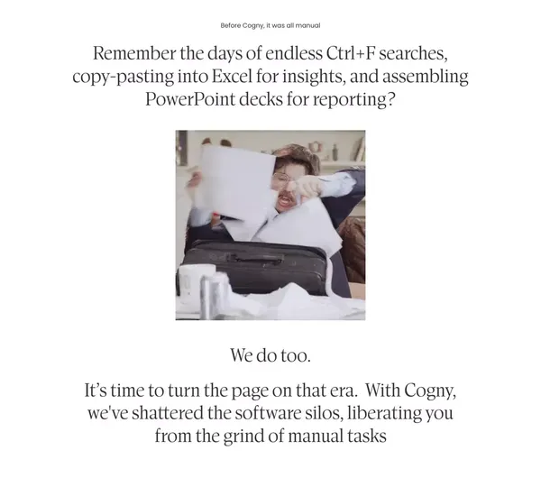 Cogny - Landing design inspiration