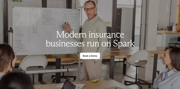 Spark Advisors - Landing design inspiration