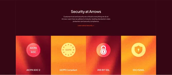 Every deal gets a gameplan. Arrows gets it done. - Landing design inspiration