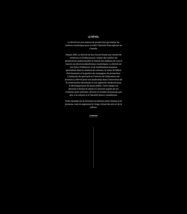 Éveiller l’identité franco-canadienne | Le Réveil - Portfolio design inspiration