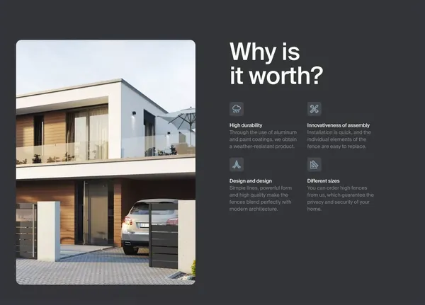 FENZ® | Nowoczesne Aluminiowe Ogrodzenia, Bramy, Furtki i Przęsła - Landing design inspiration