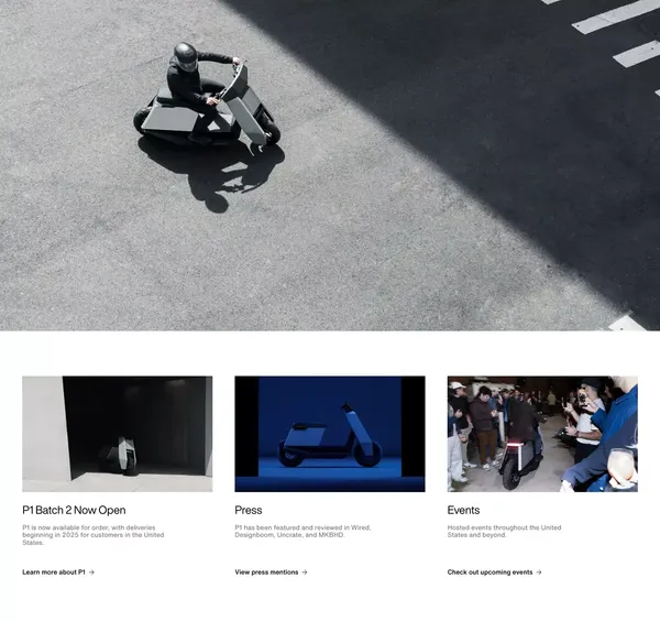 Infinite Machine - Landing design inspiration