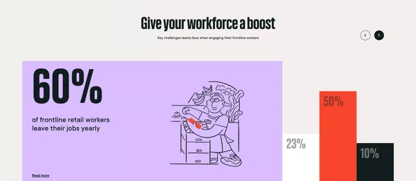 Relesys | Empower your frontline team with our on-the-go app - Landing design inspiration
