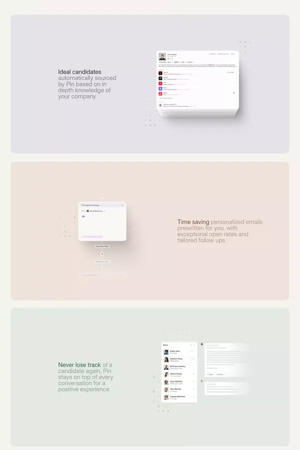 Pin • Revolutionize Recruitment - Landing design inspiration