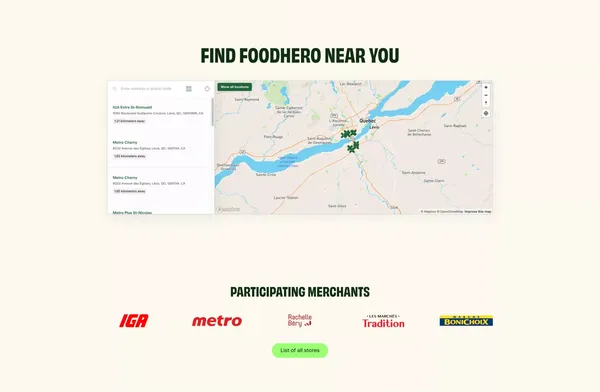 Save on groceries and fight food waste | FoodHero - Landing design inspiration