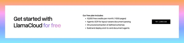 LlamaIndex - Agents for Document OCR + AI Workflows - Landing design inspiration