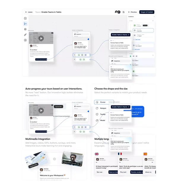 Craft Engaging Product Tour with our Onboarding Tool - Landing design inspiration