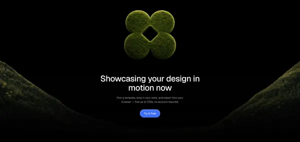 animos — Motion templates for design showcases - Landing design inspiration
