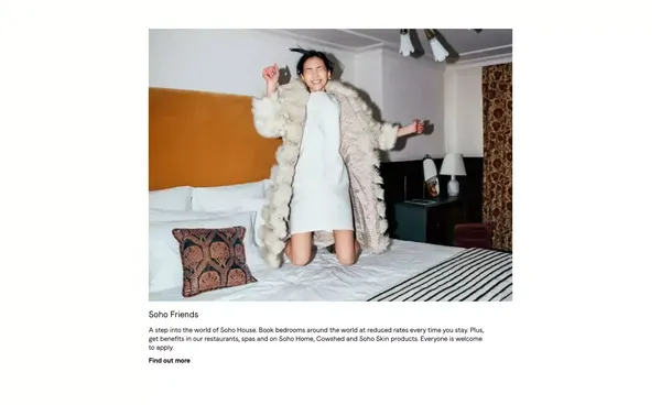 Soho House | Members' Clubs - Landing design inspiration