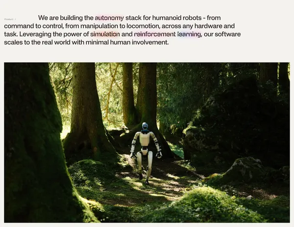 Flexion Robotics - Landing design inspiration
