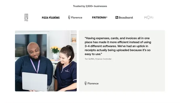 Moss: Spend smarter. - Landing design inspiration