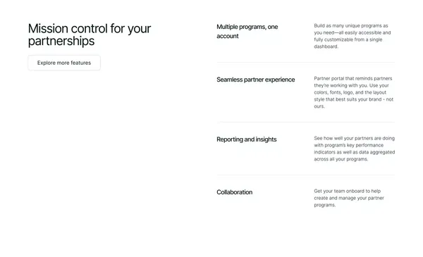 Partnero - Landing design inspiration