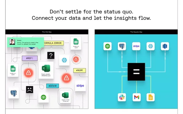 Equals | The next-generation spreadsheet - Landing design inspiration