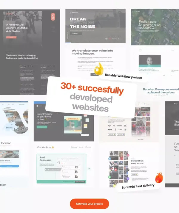 Figma to Webflow - Powered by High Five Studio - Landing design inspiration