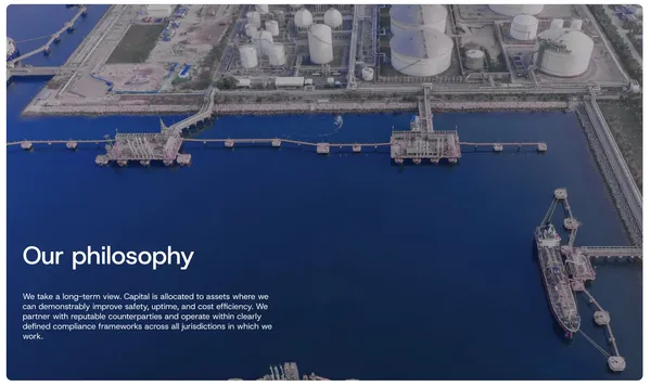 Oryxon Energy - Energy Infrastructure & Industrial Assets UAE - Landing design inspiration