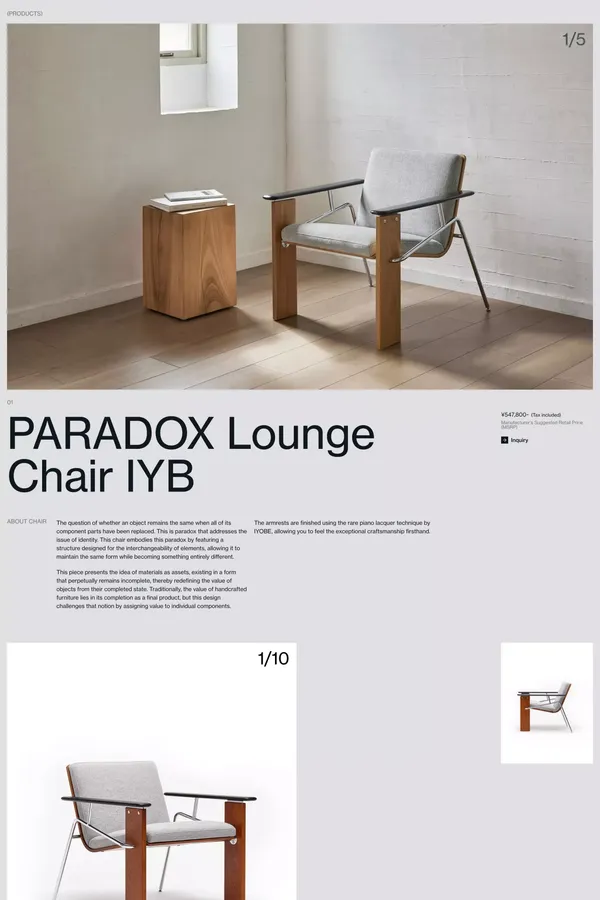 PARADOX Series - Landing design inspiration