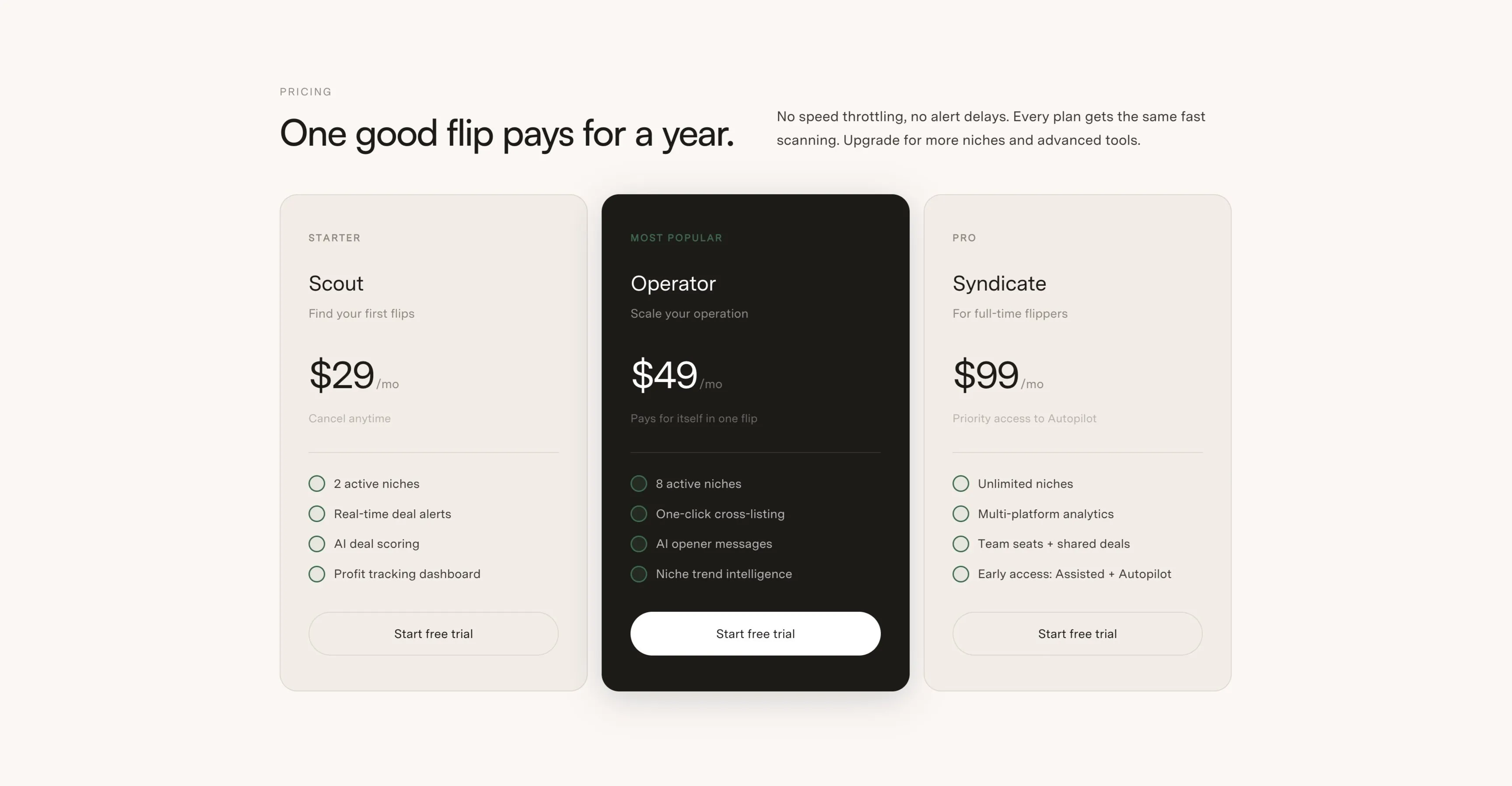 Pricing