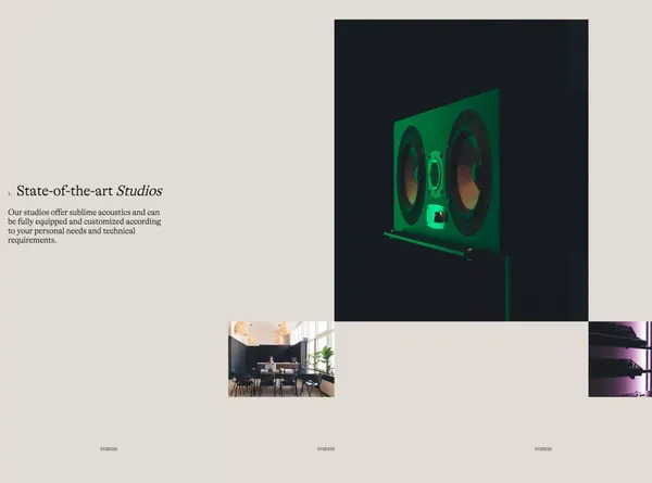 Rekorder Studios - Landing design inspiration