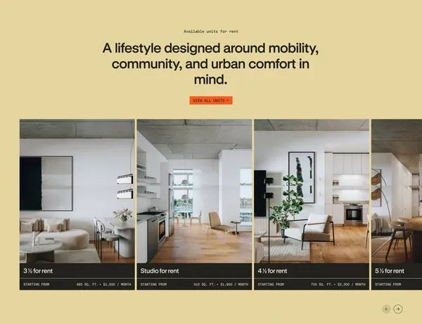 Chapitre Résidentiel - Landing design inspiration
