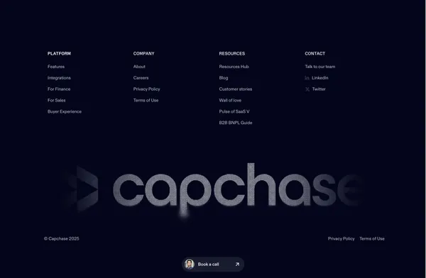 Modern Vendor Financing for B2B Software and Hardware Purchases | Capchase - Landing design inspiration
