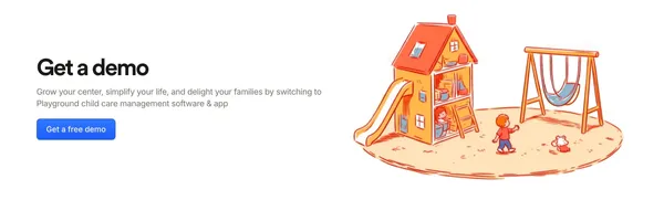Child Care Management Software & App | Playground - Landing design inspiration