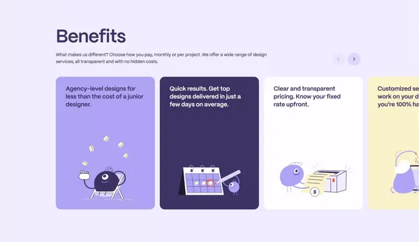 Ecto Design - Efficient subscription-based design service - Landing design inspiration