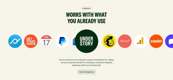 Understory - Powering Experience Makers - Landing design inspiration