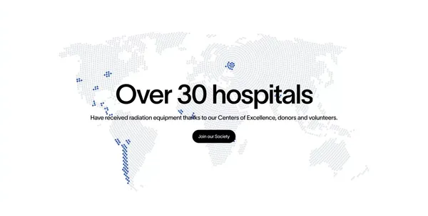 RadiatingHope® | A Non-Profit for Global Cancer Care & Support - Landing design inspiration