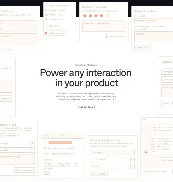 Plain - Customer support for modern tools - Landing design inspiration