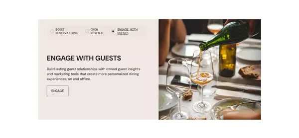 Restaurant software and restaurant management application - Landing design inspiration