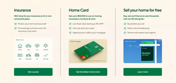 Better Mortgage | Simple, Online Mortgage - Landing design inspiration