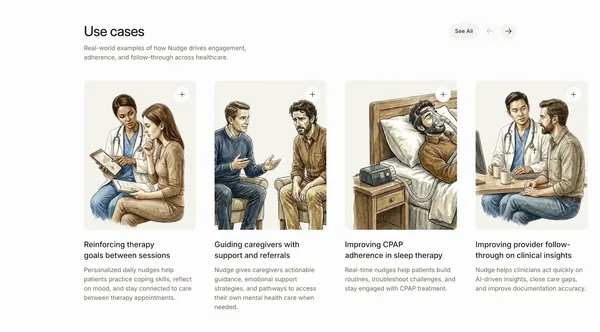 Nudge - Landing design inspiration