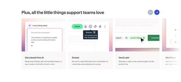 Help Scout: Shared Inbox, Help Center, & Live Chat Software - Landing design inspiration