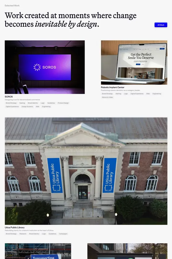 New Studio | New York Brand Transformation Studio - Portfolio design inspiration