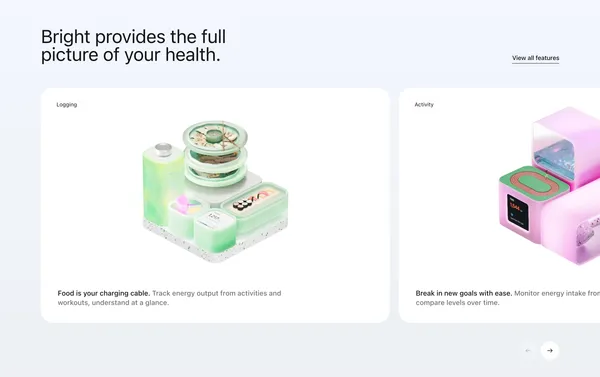 Bright OS | Your Super App for Health - Landing design inspiration