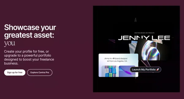 Freelance Marketplace: Commission-Free | Contra - Landing design inspiration