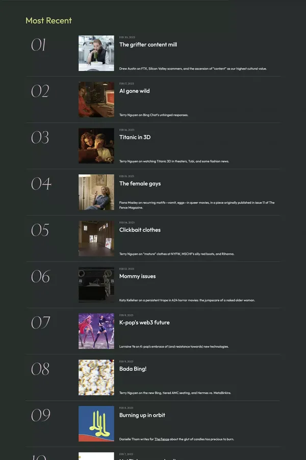 Digital culture and entertainment insights daily: Digital culture and entertainment insights daily - Landing design inspiration