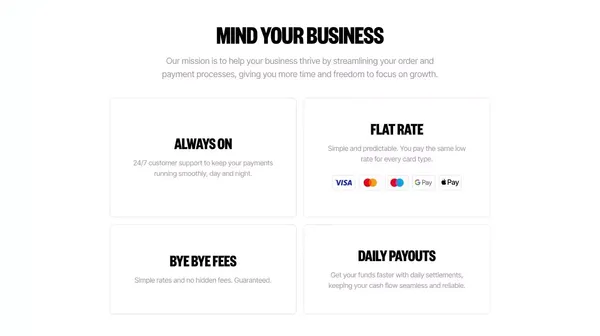 Flatpay: Affordable Payment Solutions | Unmatched Service - Landing design inspiration