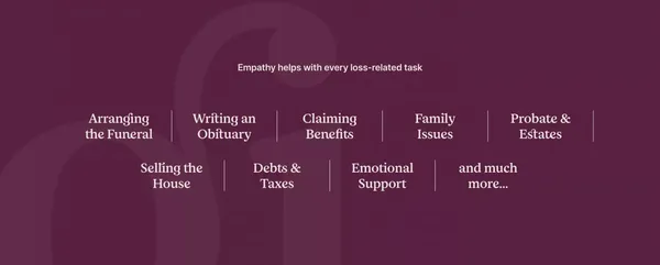 Support for Loss | Empathy - Landing design inspiration