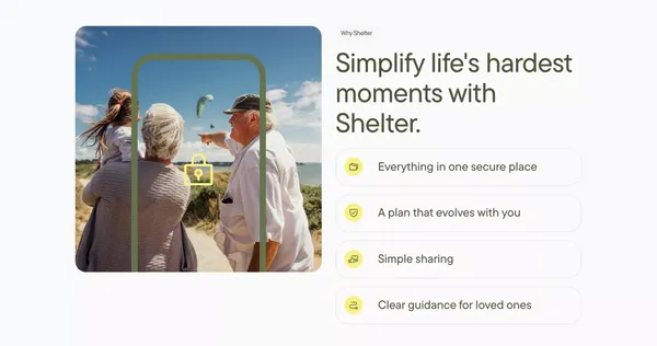 Shelter - Landing design inspiration